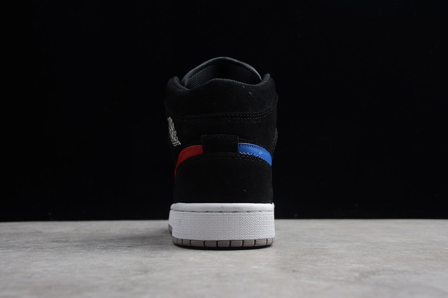 Air Jordan 1 Mid "Multicolor Swoosh" Black