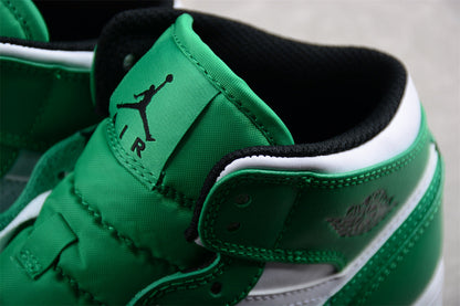 Air Jordan 1 Mid Green Sneakers