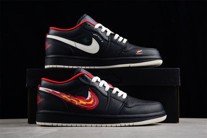 Air Jordan 1 Low Flaming Swoosh Sneakers
