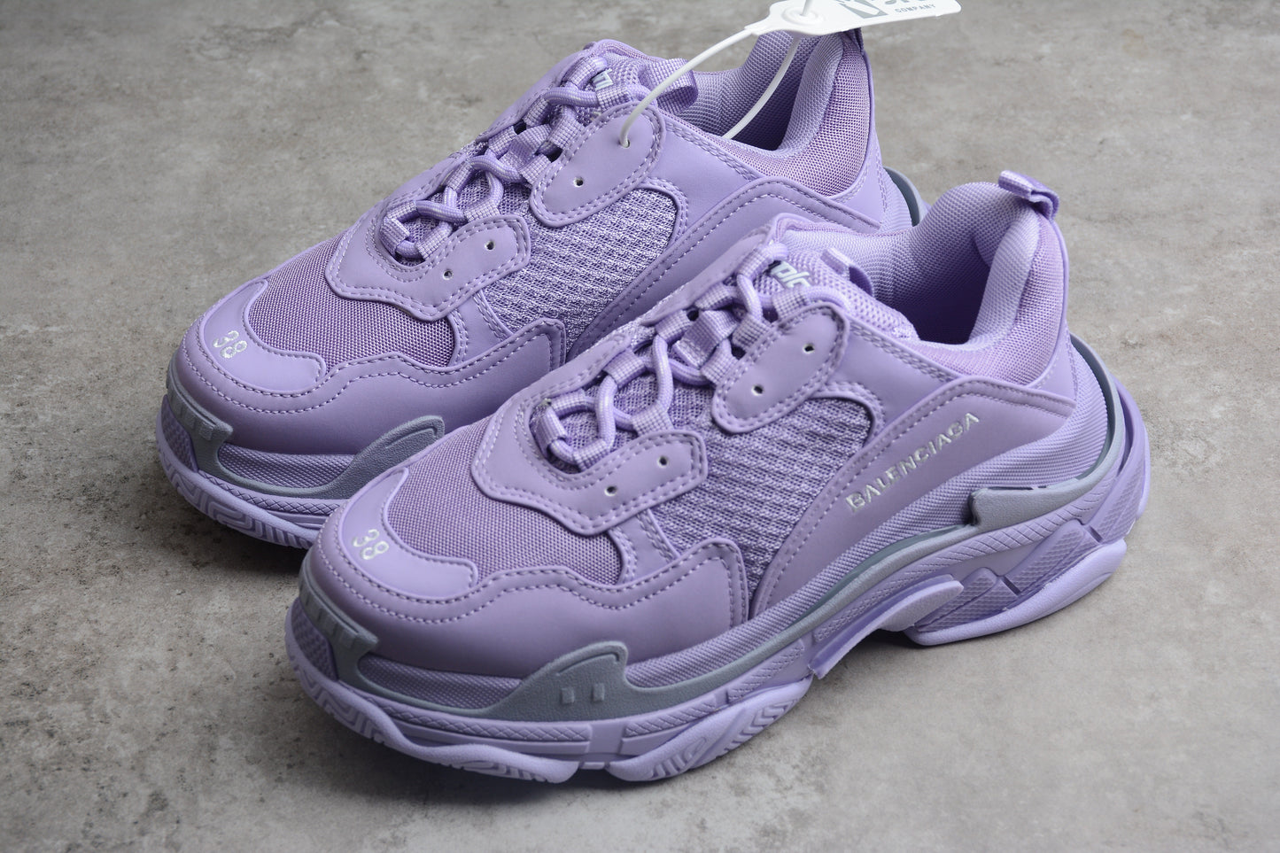 Women's Lavender Chunky Platform Sneakers