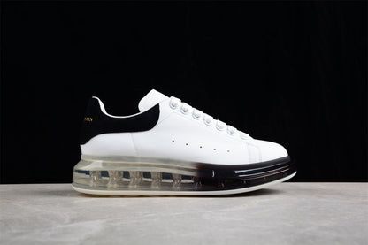Alexander McQueen Oversized Air Sole White Black Leather Sneakers