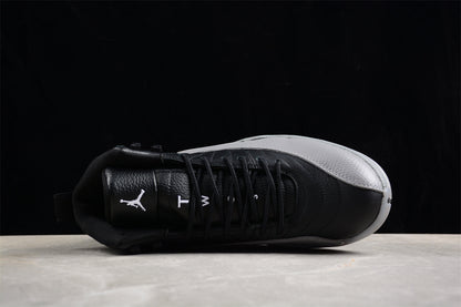 Air Jordan 12 Retro Black Wolf Grey Basketball Shoes