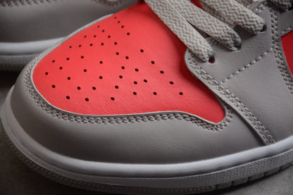 Nike Air Jordan 1 Retro Low Light Iron Ore Siren Red Sneakers