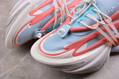 Balmain Unicorn Light Blue White Trainers