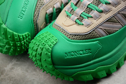 Moncler Trailgrip Beige Green Sneakers