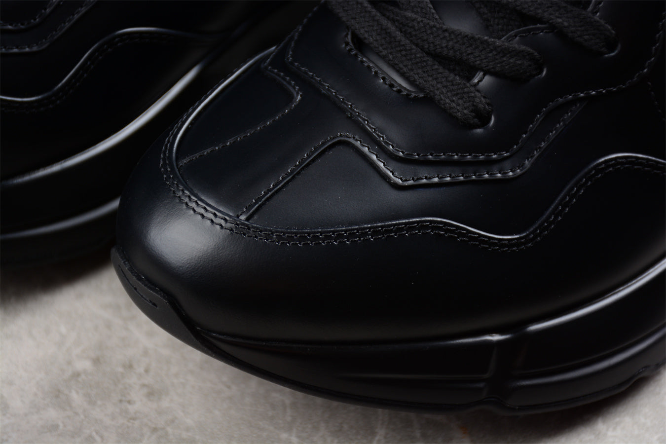 Gucci Interlocking G Rhyton Black Sneakers