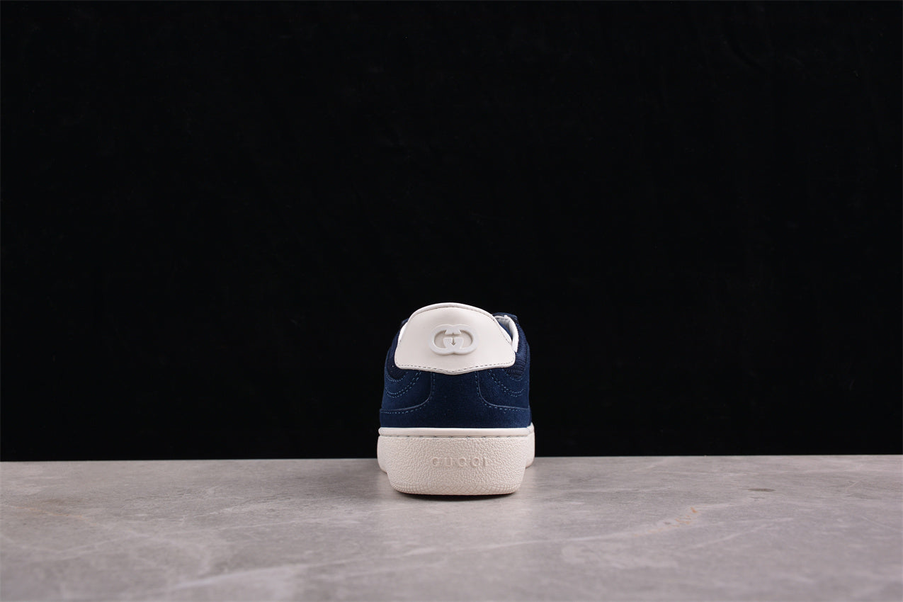 Gucci Interlocking G Blue White Low Top Sneakers