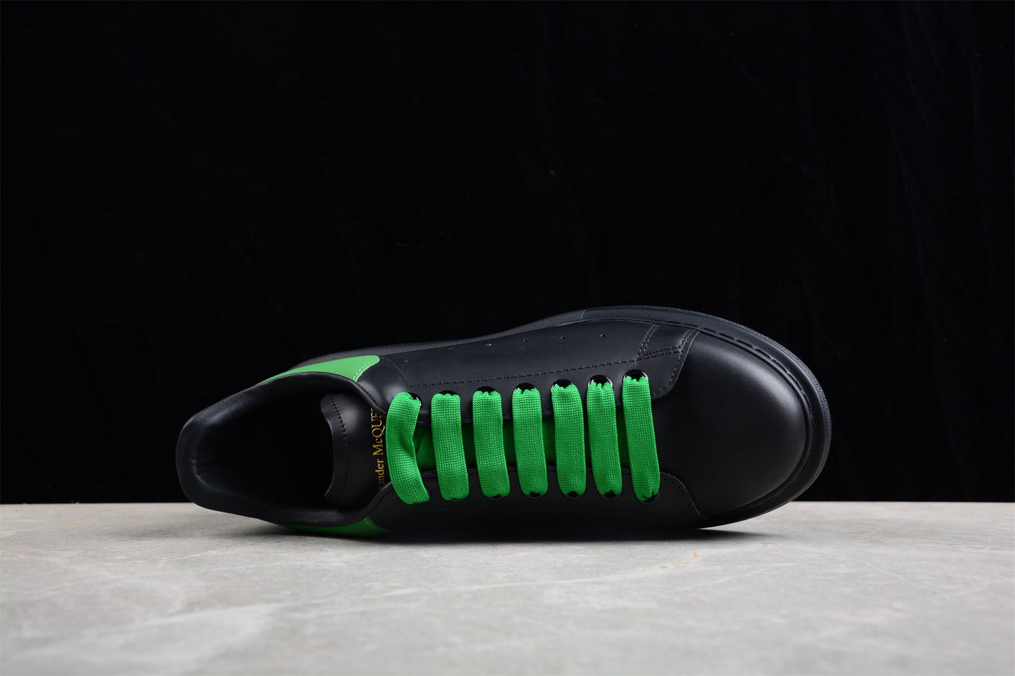 Alexander McQueen Oversized Sneaker in Black/Green