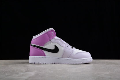 Nike Air Jordan 1 Mid GS Barely Grape Sneakers