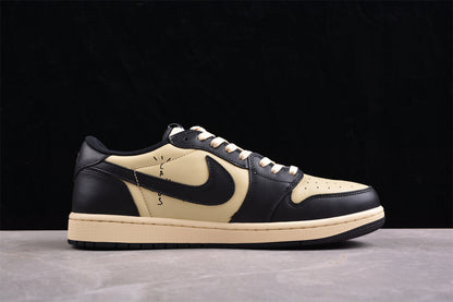 Travis Scott x Air Jordan 1 Low OG Black Olive Sneakers
