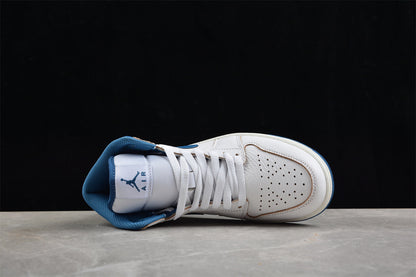 Air Jordan 1 Mid Industrial Blue Sneakers