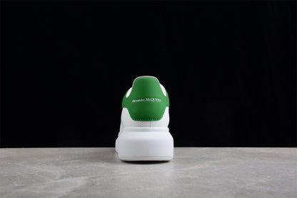 Alexander McQueen Oversized White Green Leather Sneakers