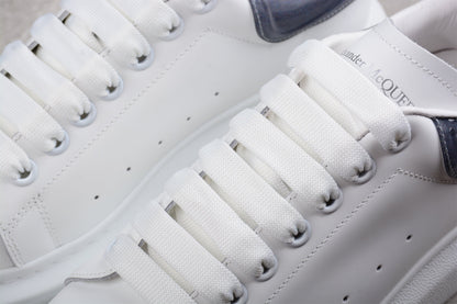 Alexander McQueen Oversized White Navy Leather Sneakers