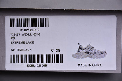 Balenciaga 3XL Extreme Lace White & Black