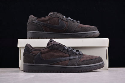 Nike Travis Scott x Air Jordan 1 Low OG Velvet Brown Sneakers