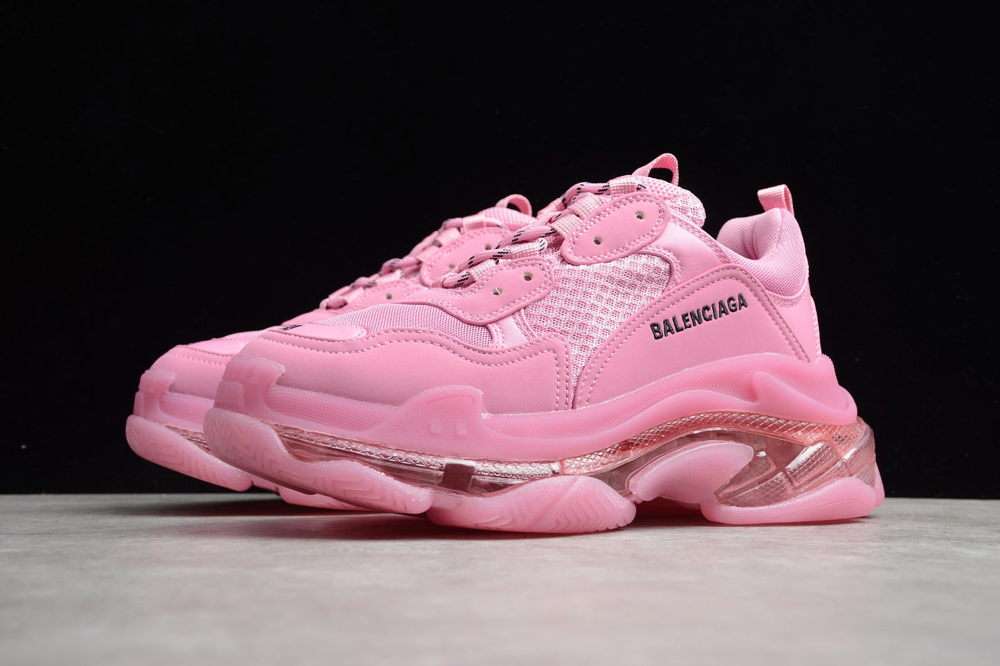 Balenciaga Triple S Clear Sole Pink Women’s Sneakers