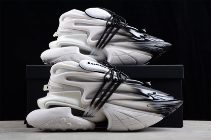 Balmain Unicorn White Gradient Trainers