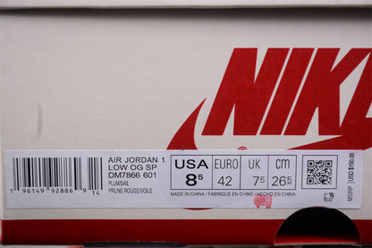 Travis Scott x Air Jordan 1 Low OG White Sneakers