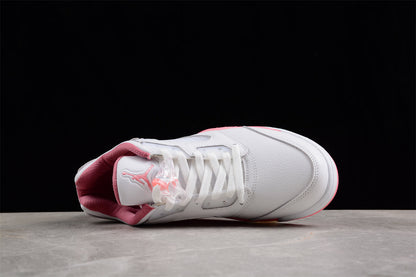 Nike Air Jordan 5 Low Crafted for Her Pink White Sneakers (Women's)