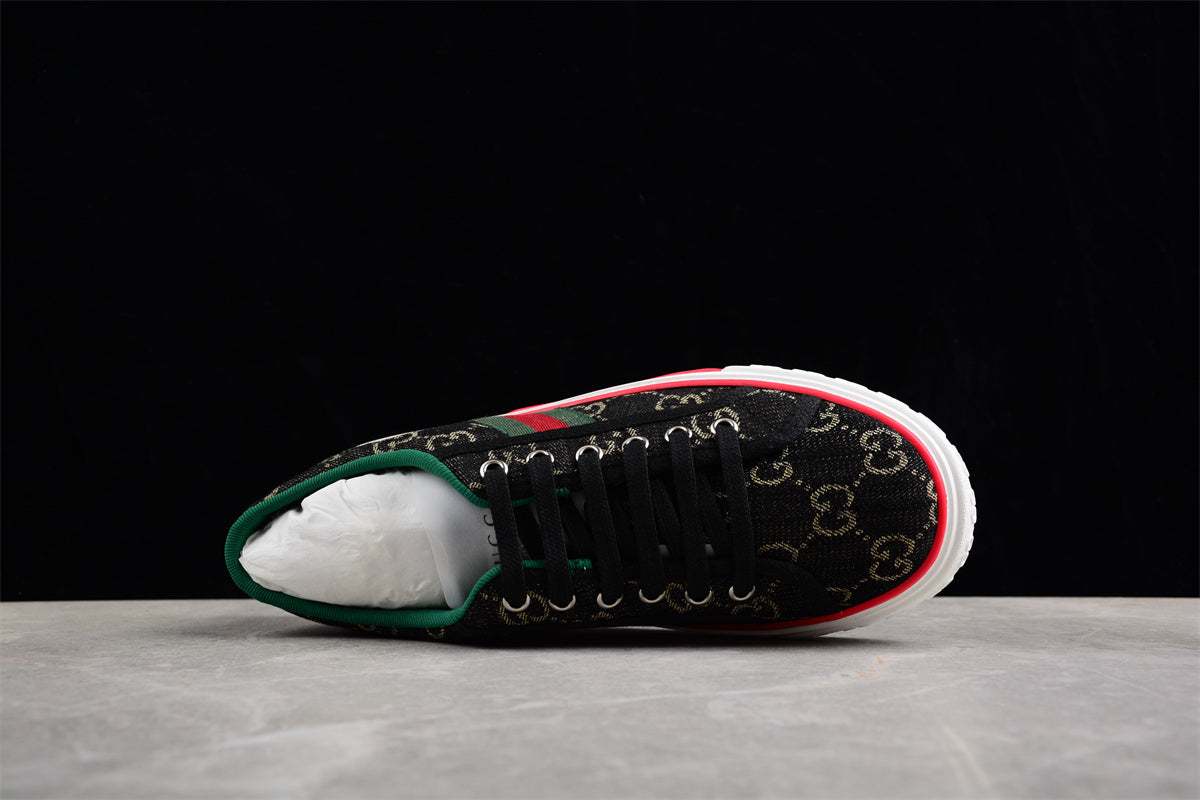 Gucci Tennis 1977 GG Canvas Black Ivory Sneakers