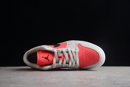 Nike Air Jordan 1 Retro Low Light Iron Ore Siren Red Sneakers