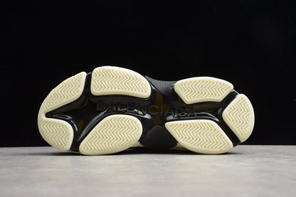 Men's White & Neon Green Chunky Sneakers