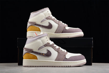 Nike Air Jordan 1 Mid Craft Sail Sneakers