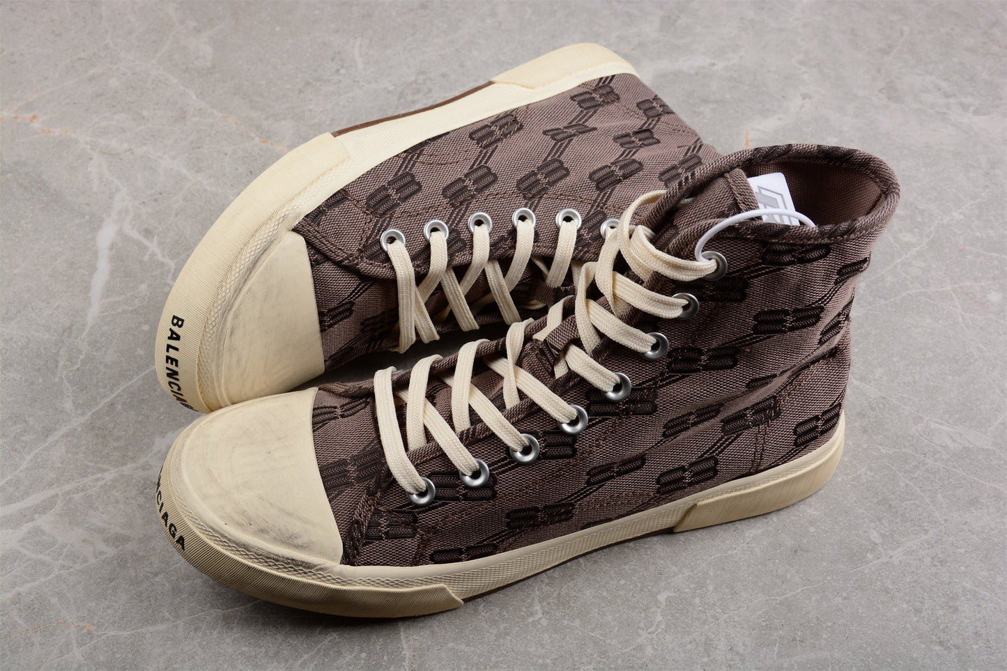 Balenciaga Paris High BB Monogram Sneakers