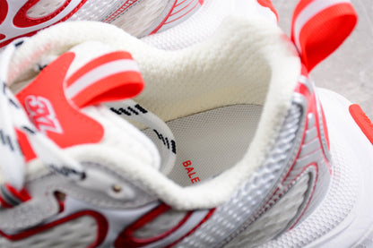 Balenciaga 3XL Worn-Out White Red Sneakers