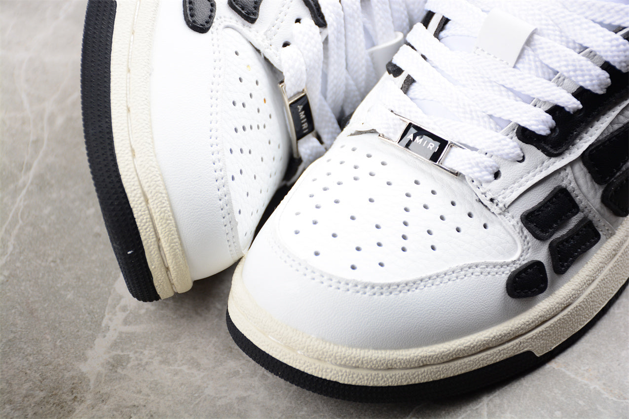 AMIRI Skel Top Low 'White Black'