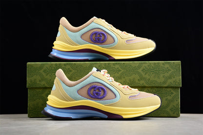 Gucci Run Amarelo Leather Sneakers