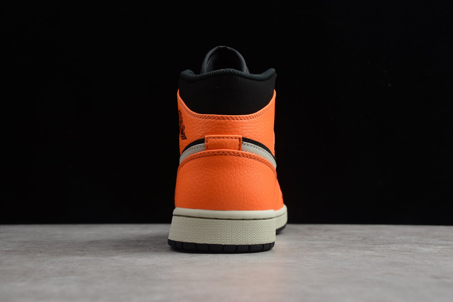 Air Jordan 1 Mid "Black Light Bone Orange"