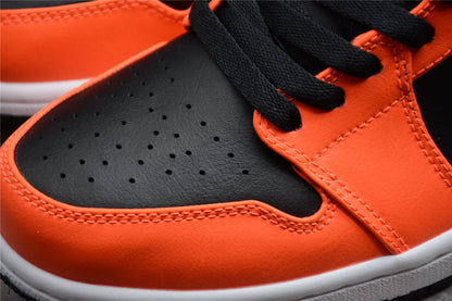 Air Jordan 1 Low SE Black Orange Sneakers