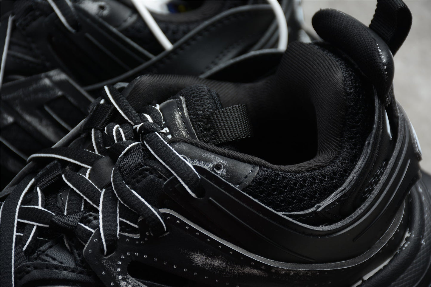Men's Faded Black Track Sneakers
