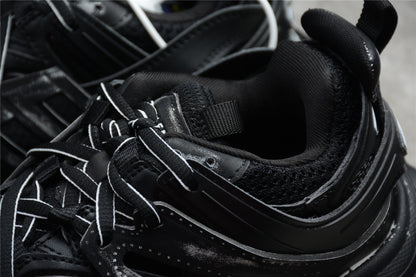 Men's Faded Black Track Sneakers