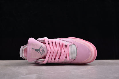 Off-White x Air Jordan 4 Pink (Women's) Sneakers