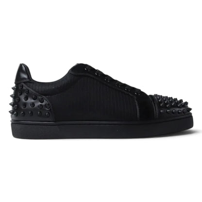 Christian Louboutin Junior Spikes Cotton Sneakers