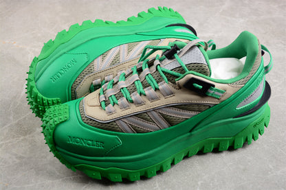 Moncler Trailgrip Beige Green Sneakers