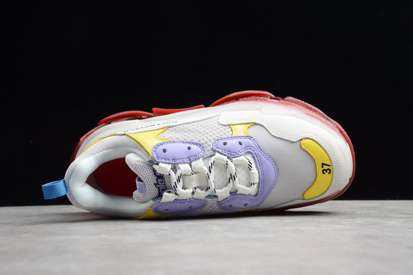Balenciaga Triple S Clear Sole White Yellow Sneakers