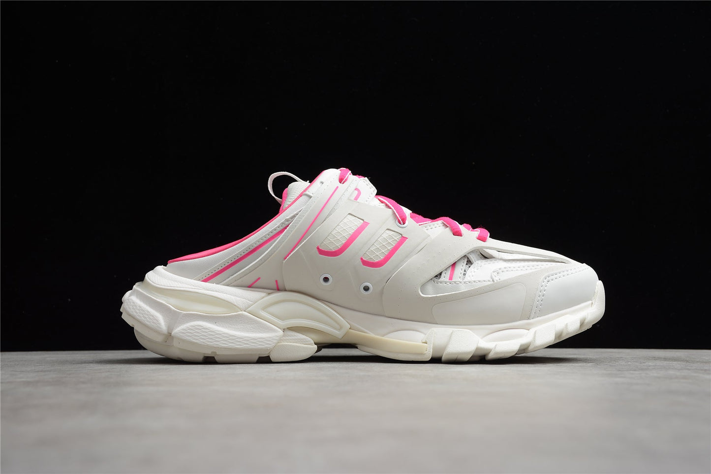 Balenciaga Track Mule White & Rose Pink