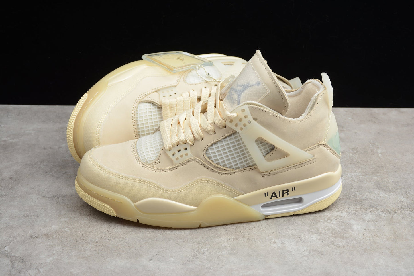 Off-White x Air Jordan 4 Retro SP "Sail"
