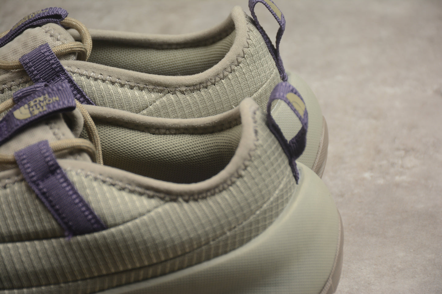 The North Face NEVER STOP Anti‑Slip Wear‑Resistant Low‑Top Casual Shoes – Gray/Purple