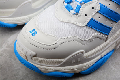 Adidas x Balenciaga Triple S White Blue Sneakers