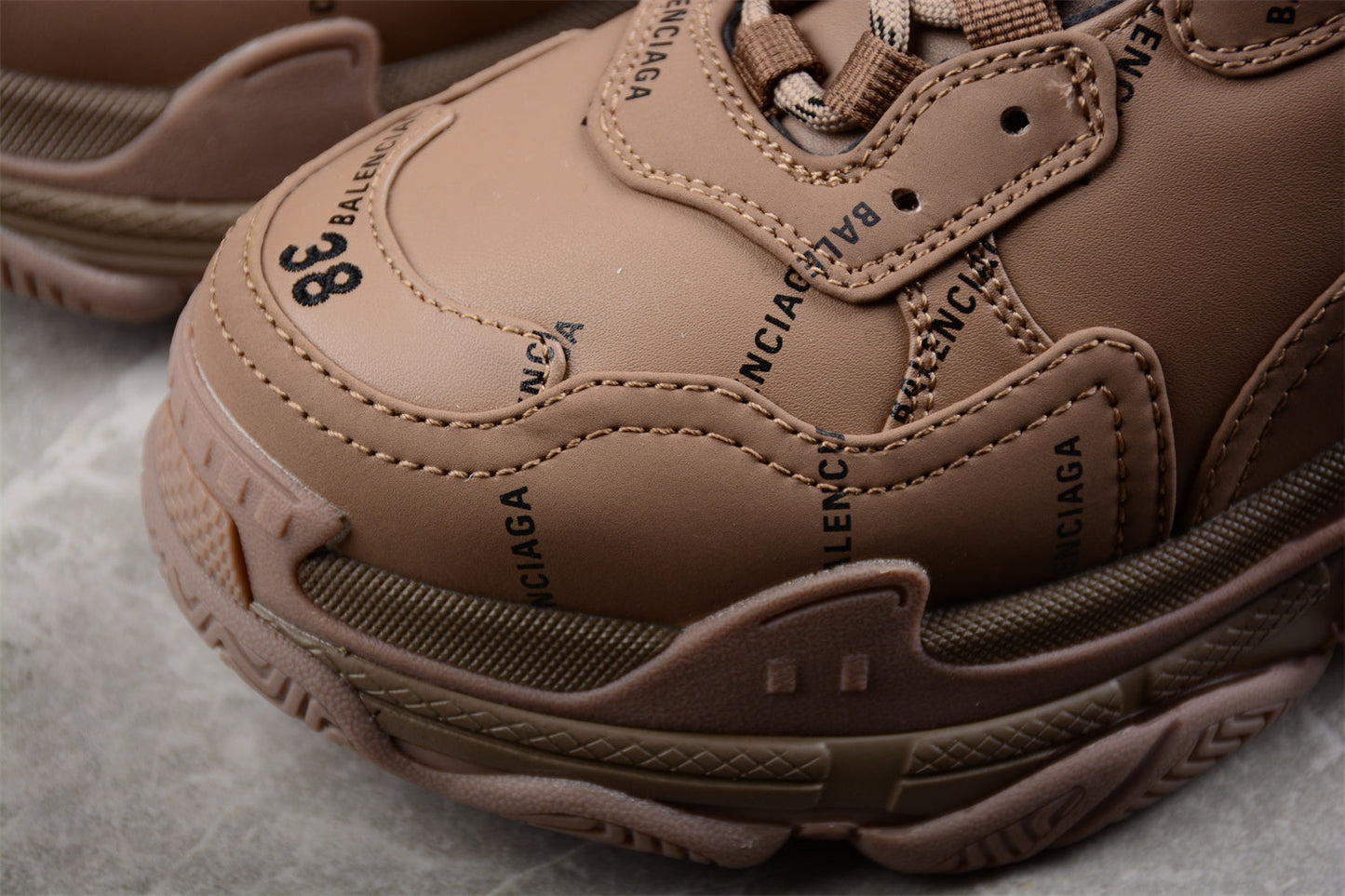 Balenciaga Triple S Brown Sneakers