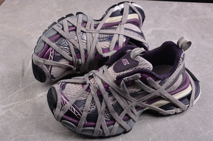 Balenciaga 3XL Extreme Lace-Up Purple Sneakers
