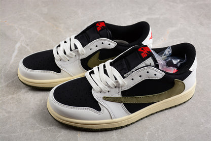 Travis Scott x Air Jordan 1 Retro Low OG Olive (Women's) Sneakers