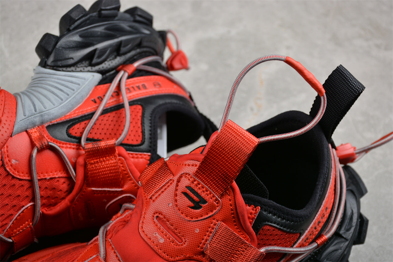 Balenciaga Hike Red Black Sneakers