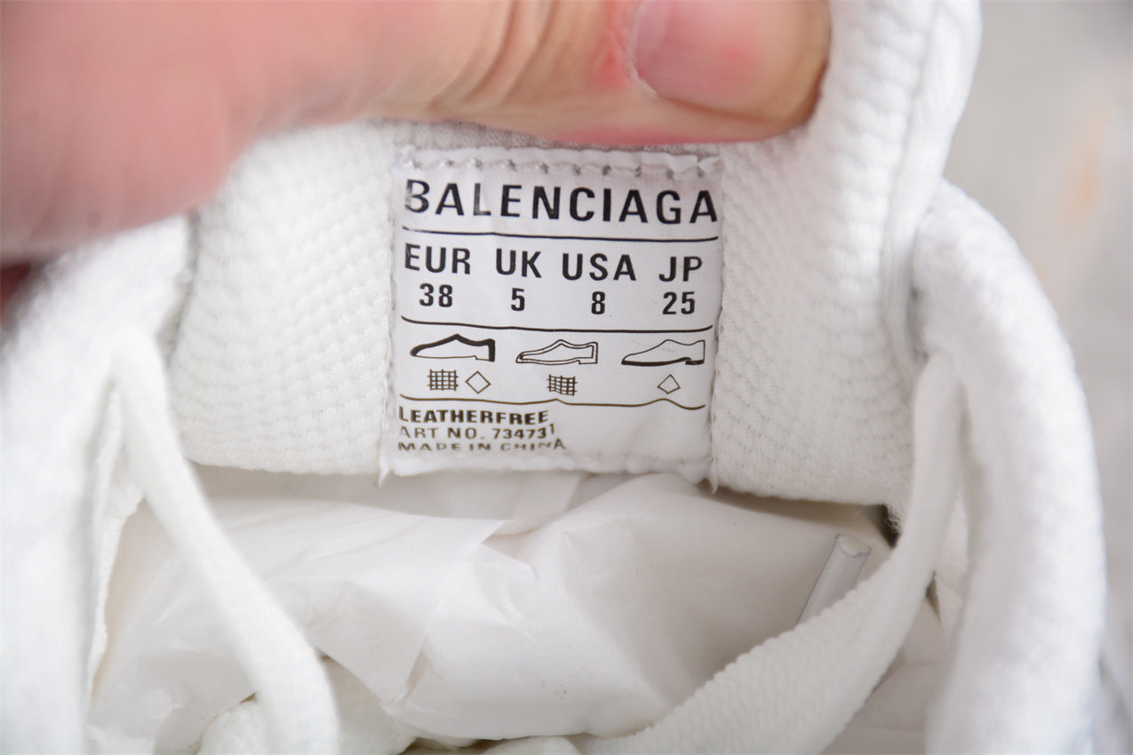 Balenciaga 3XL White Distress Sneakers