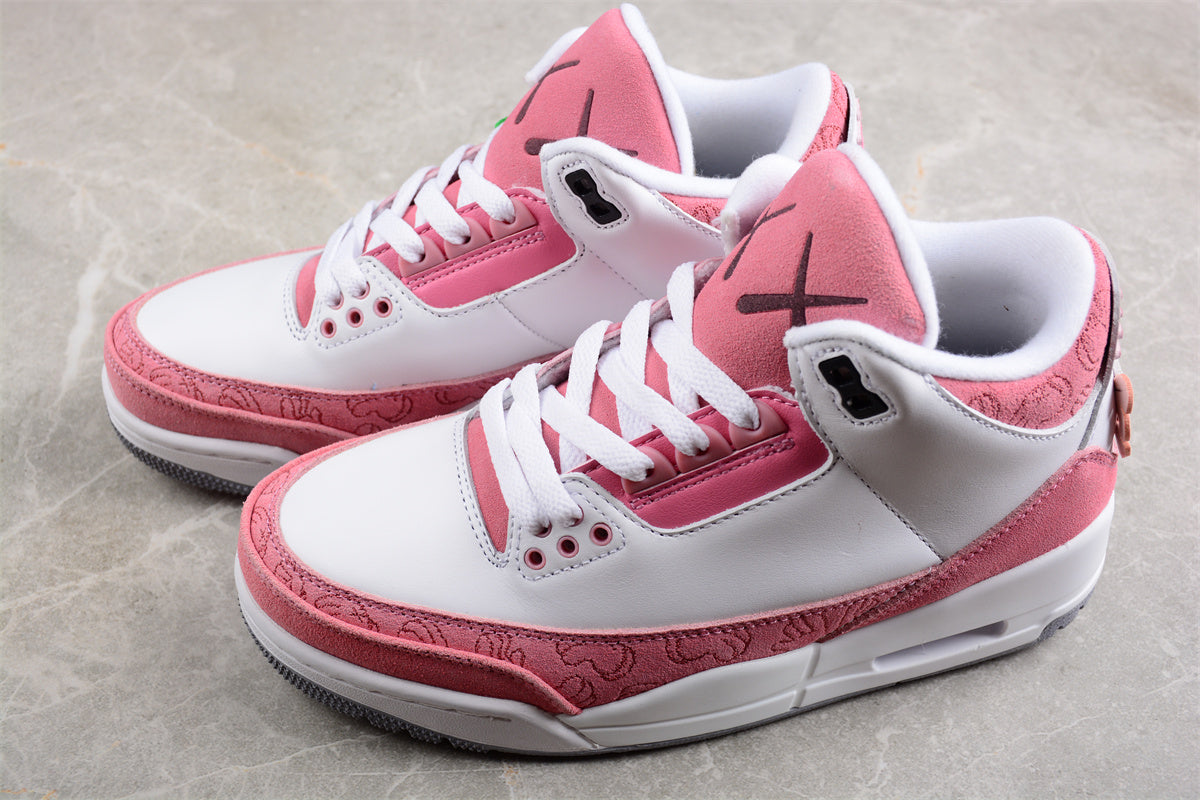 Air Jordan 3 KAWS Custom White/Pink