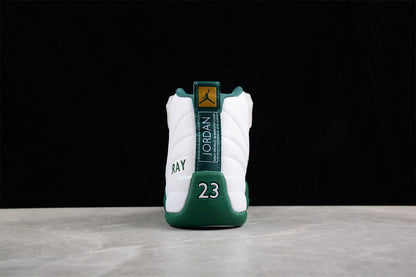Ray Allen Air Jordan 12 PE White Green Sneakers